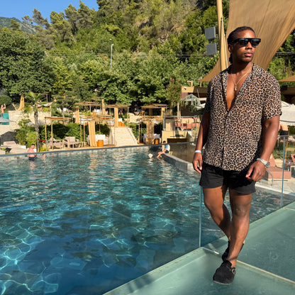 Walking the pool deck in The Blacked Edition